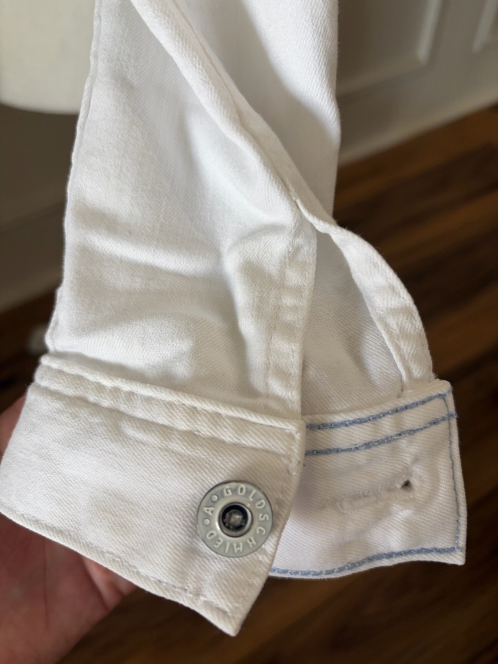 AG Adriano Goldschmied White Denim Robyn Jacket - Picture 8 of 12
